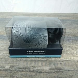 John Ashford Tie and Pocket Square set